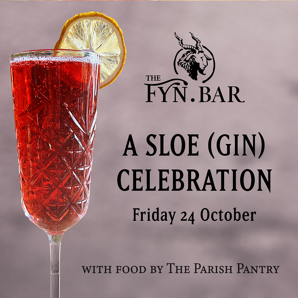 A Sloe (Gin) Celebration - Friday 24 Oct 2025