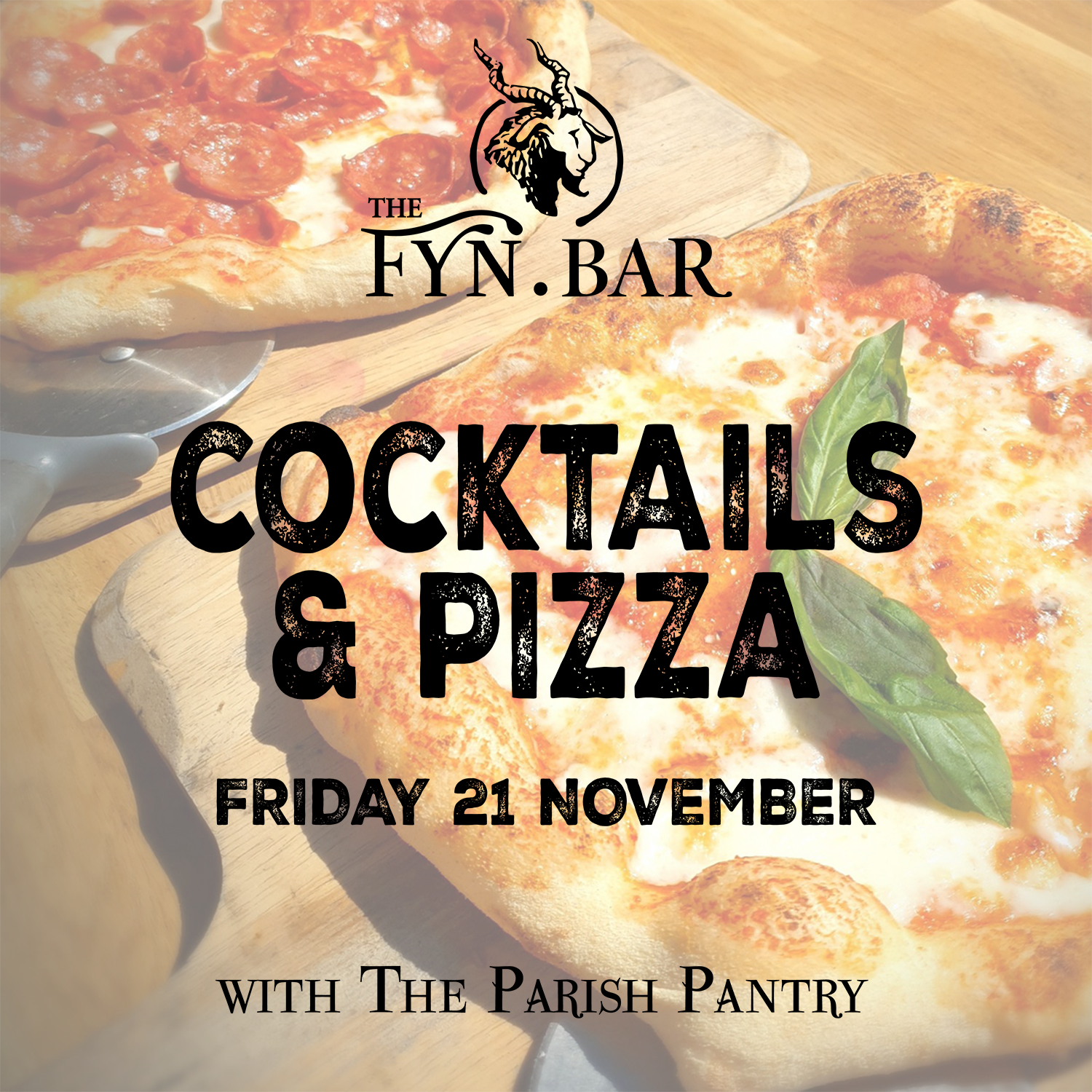 Cocktails & Pizza - Friday 21 Nov 2025