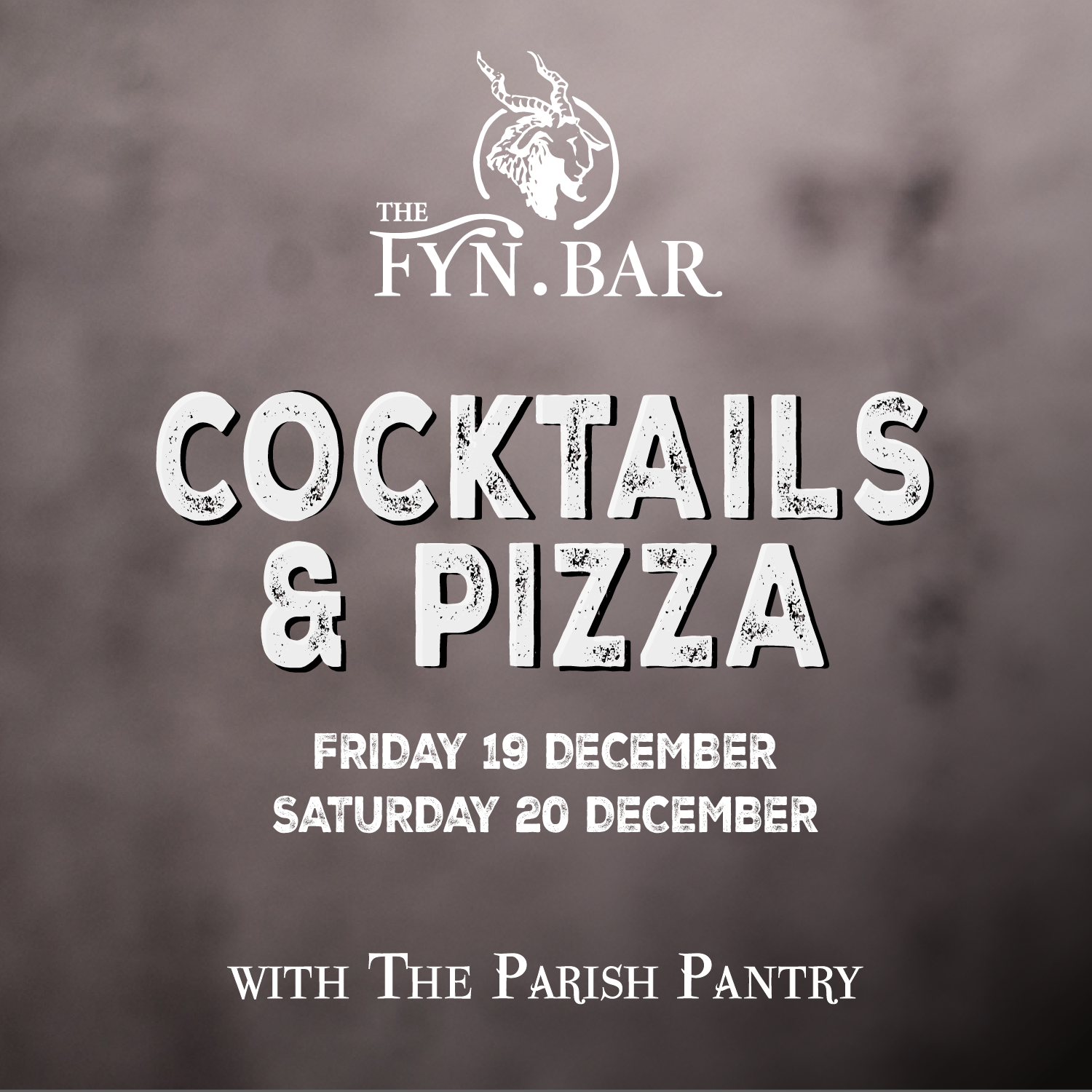 Cocktails & Pizza -  19 & 20 Dec 2025