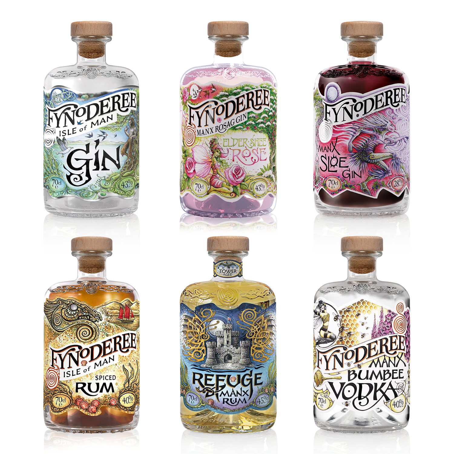 Premium Fynoderee Spirits from the Isle of Man