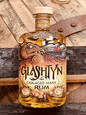 Glashtyn Cask-Aged Manx Rum (First Fill Bourbon Quarter Casks) : BATCH ONE